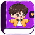 B.T.S Diary-Kpop App with lock APK icon