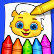 Coloring Games: Coloring Book Painting Glow Draw APK icon
