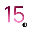 IOS 15 widgets for KWGT Pro Key APK icon