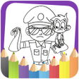 Little Singham Colorung Book APK icon