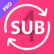Sub4Sub Pro - Get subscribers & views for channel APK icon